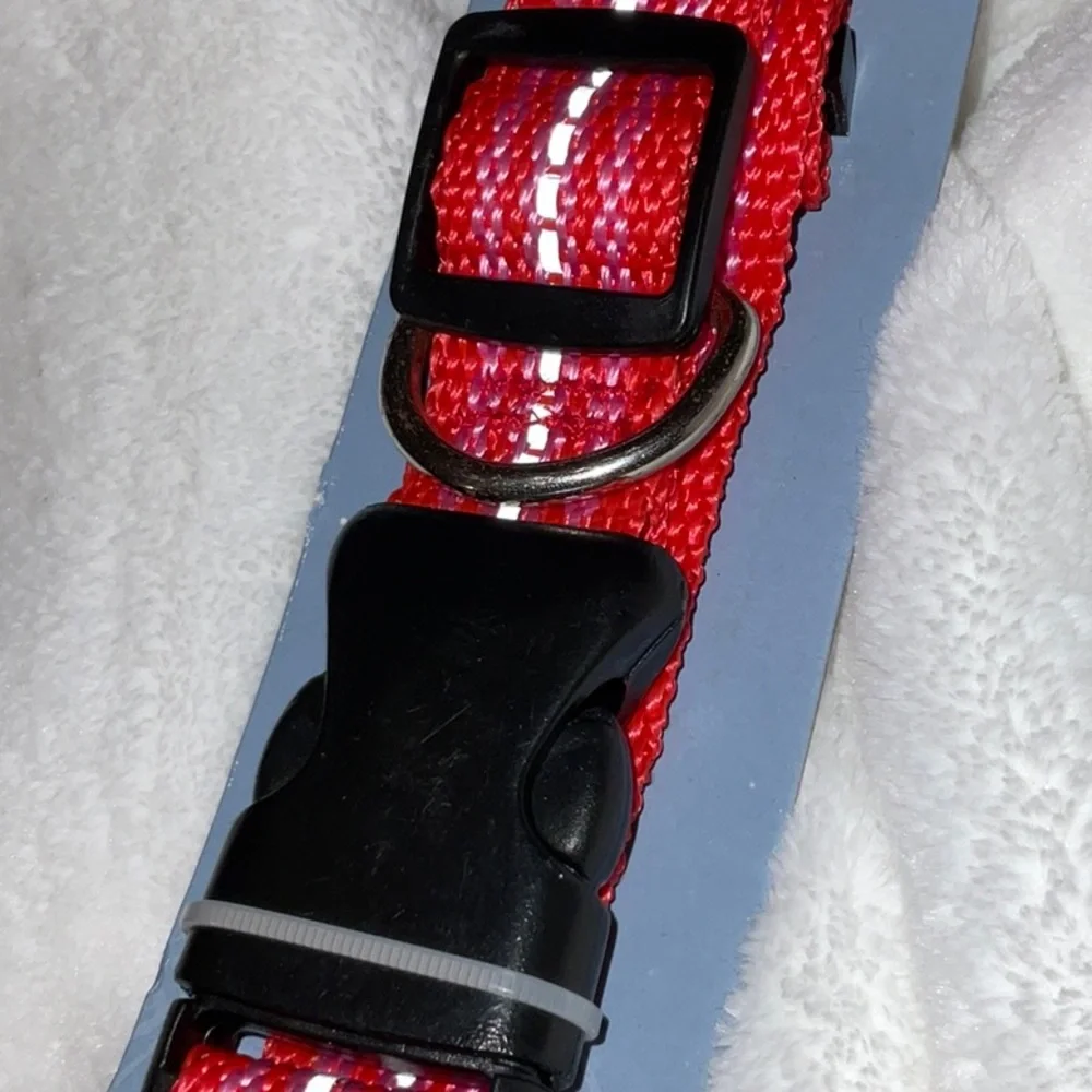 NWT Greenbrier Kennel Club Dog Collar Pink and Red Large